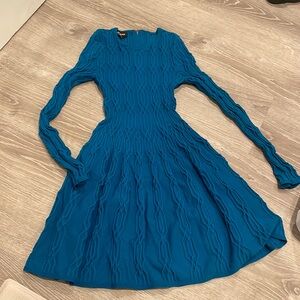 Bebe Fit and Flare Detailed Dress